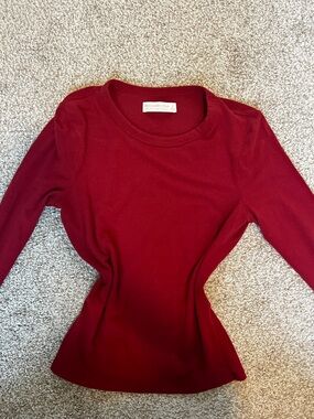 Abercrombie & Fitch Women's Red Long-Sleeve